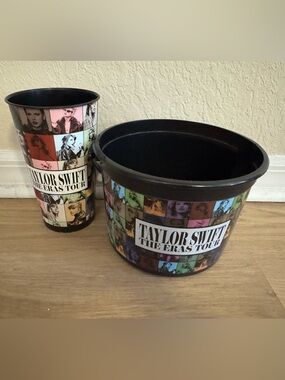 Taylor Swift Multi-Color Eras Tour Popcorn Bucket and Cup